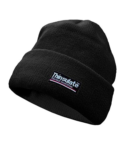 Yoko Unisex Hi-Vis Thermal 3M Thinsulate Winter Hat (Black) - UTBC1230