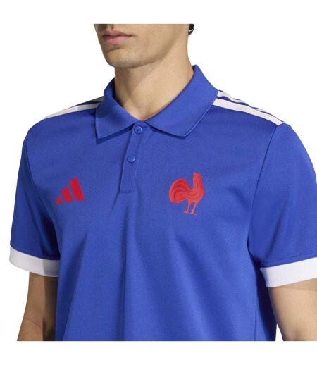 Polo Rugby Motif/style France Ffr Adulte Bleu Clair Adidas
