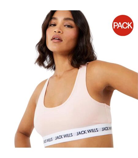 Lot De 2  Brassières Dibsdall Femme Rose Bleu Marine Jack Wills
