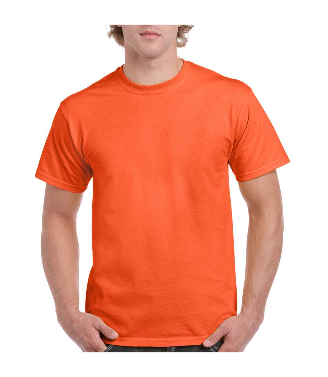 T-shirt Adulte Orange Gildan-1
