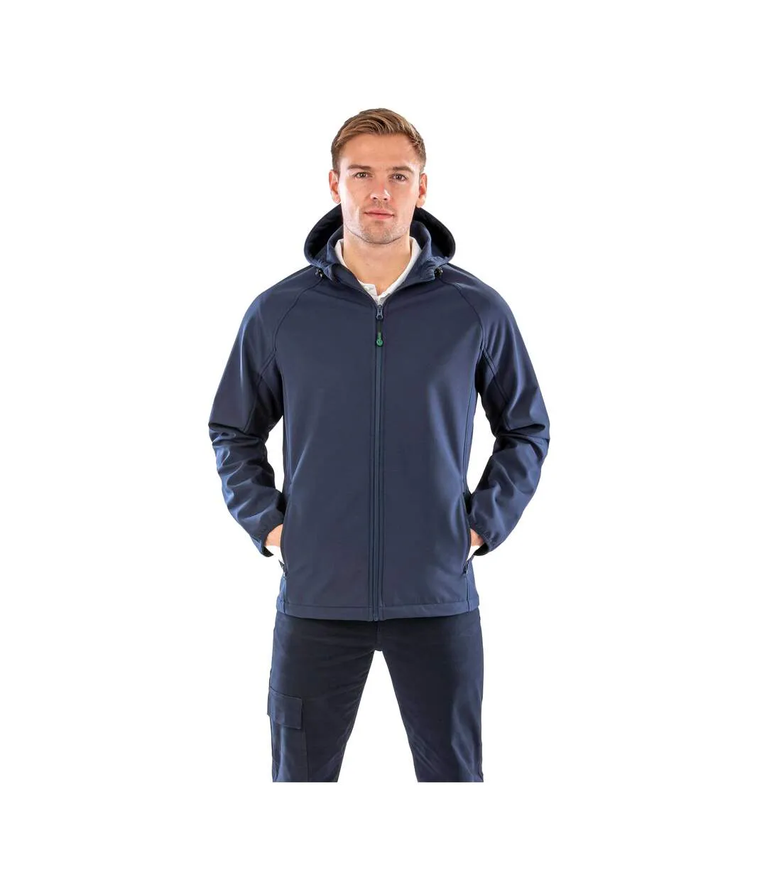 Veste Softshell Homme Bleu Marine Result Recycled-4