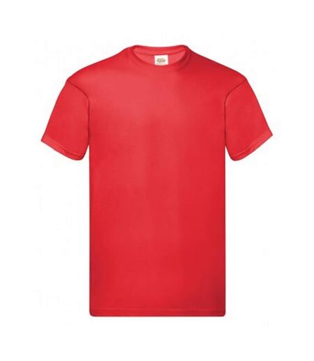 Fruit Of The Loom Mens Original Short Sleeve T-Shirt (Bright Red) - UTPC124