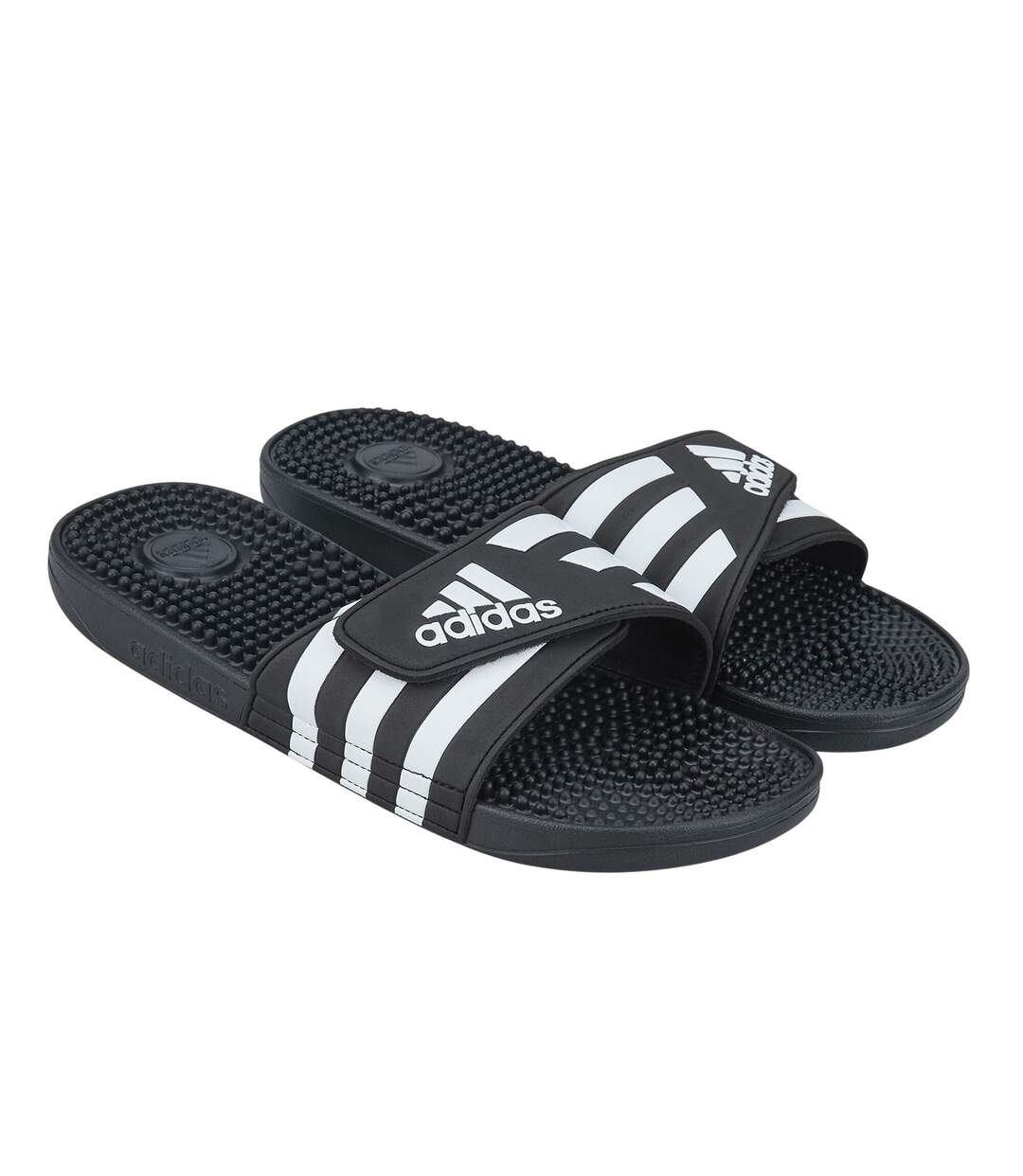 Mens Adissage Flip Flops Black Adidas-2