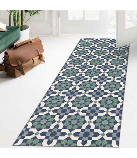 Tapis extérieur tissé kilim rectangle CASADA 14