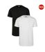 T-shirts Basic Homme Noir Blanc Urban Classics-1