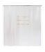 Rideau de douche design ethnique ARROW GOLD - 180 x 200 - Blanc
