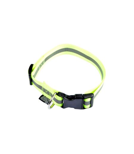 Collier Pour Chien Bande Réfléchissante 45cm Jaune