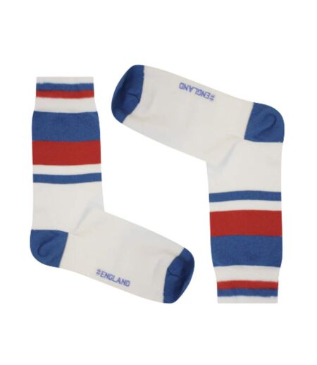 Chaussettes Sicsock Homme Blanc Bleu Rouge England