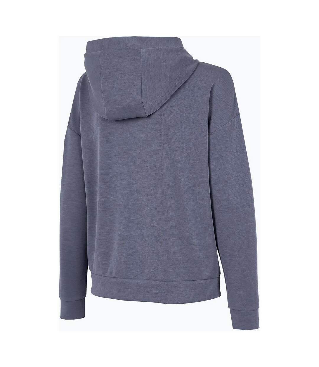 Sweat À Capuche H4z22 Bld041 Femme Gris 4F-3