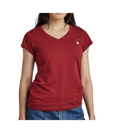 T-shirt rouge femme g-star raw eyben d21314 - m