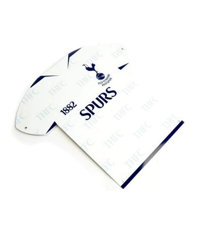 Tottenham Hotspur FC Metal Shirt Sign (White) (One Size)