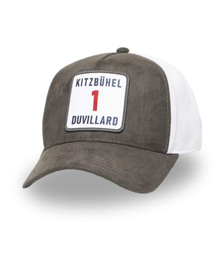 Casquette Trucker premium avec filet Suédine Dossard Duvillard