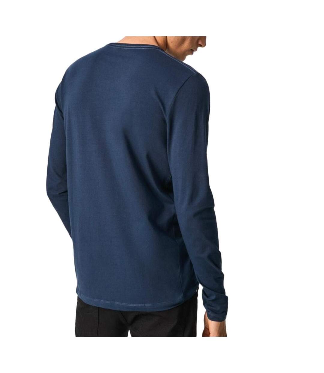 T-Shirt manches longues marine homme pepe jeans original basic 2 - l-2