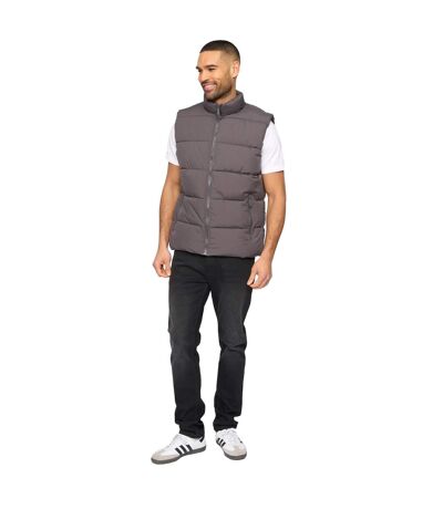 Mens Stanten Puffer Gilet Dark Grey Bewley & Ritch