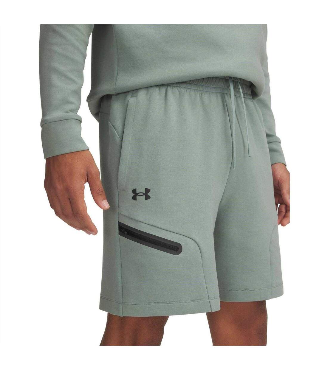 Mens Unstoppable Sweat Shorts Green Blue Under Armour-4