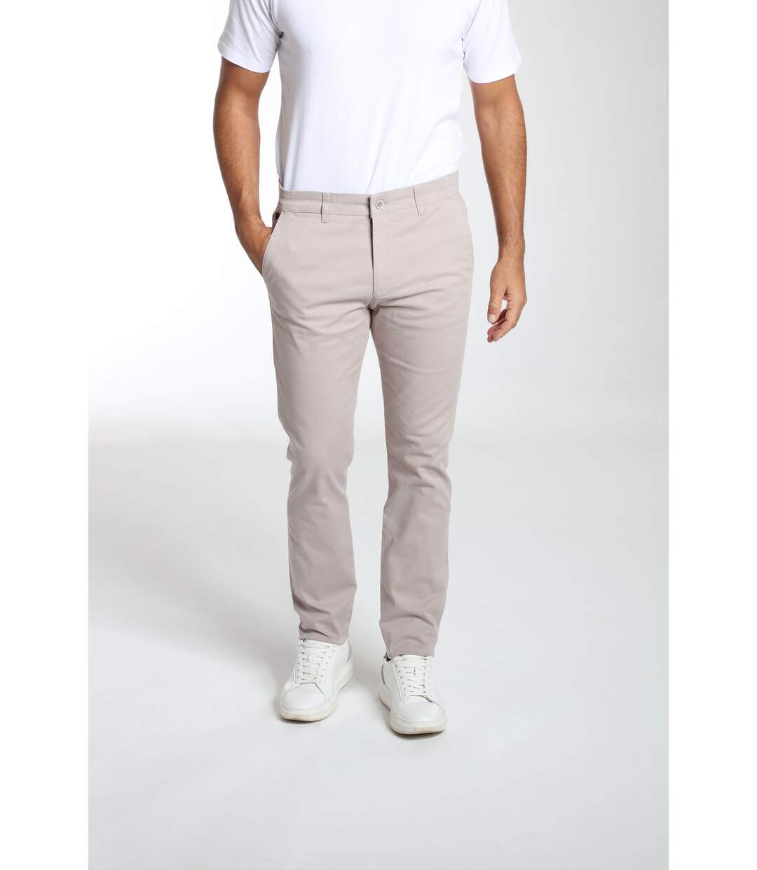 Pantalon coupe regular en coton PORTO-1