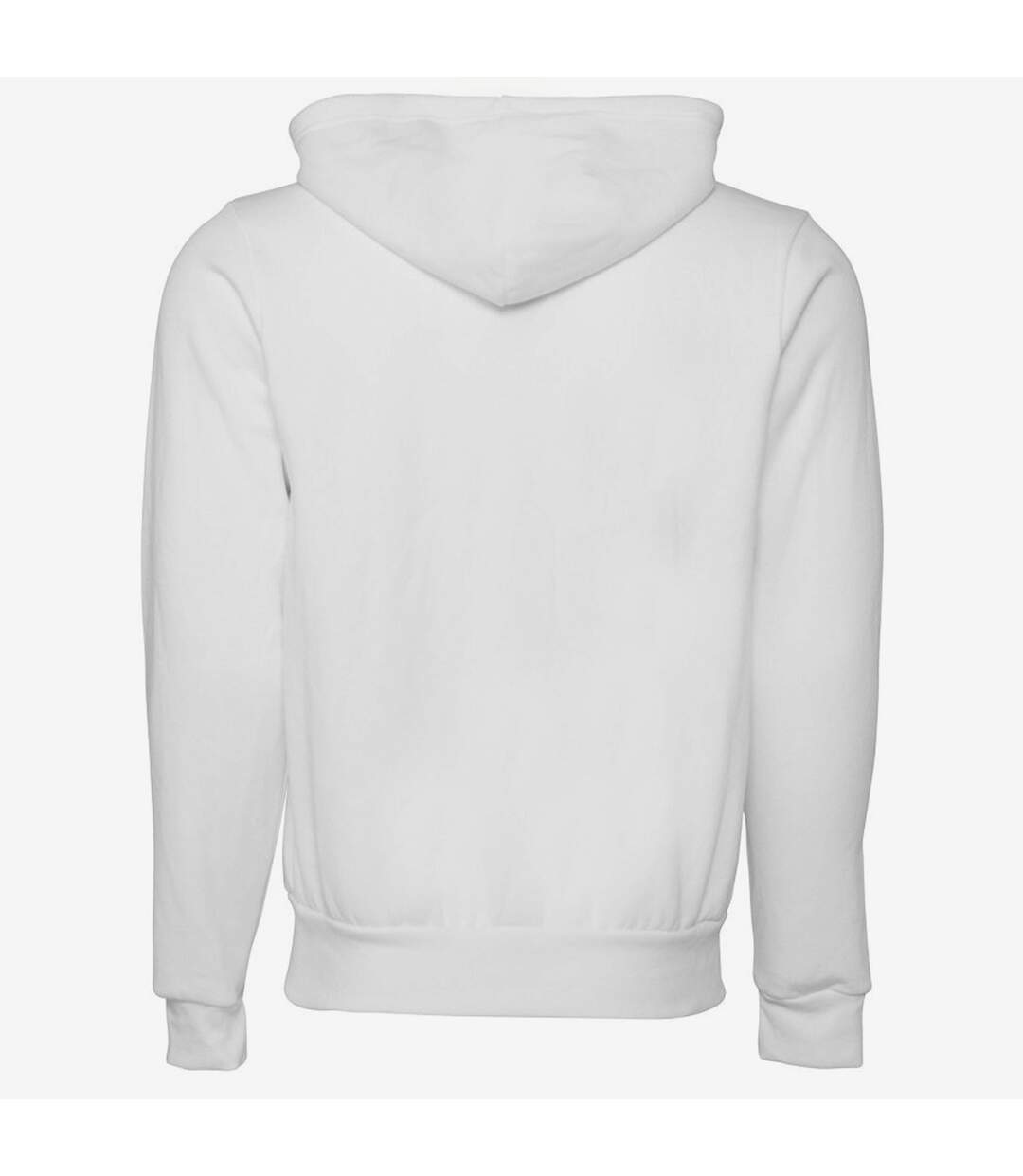 Canvas sweat à capuche et fermeture zippée homme blanc dtg Bella + Canvas