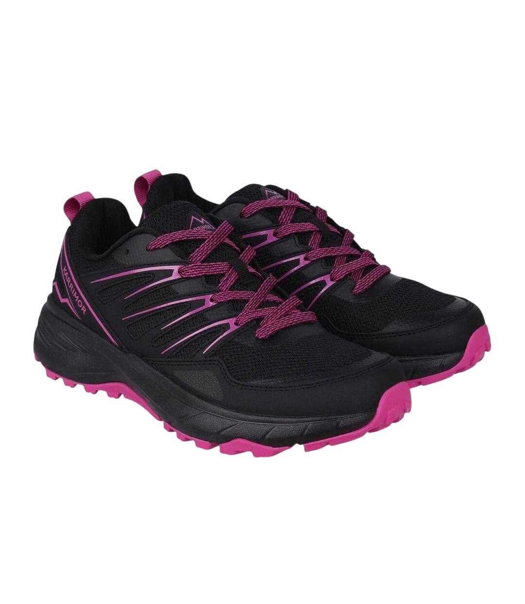 Baskets Caracal Tr Femme Noir Rouge Rose Karrimor-4
