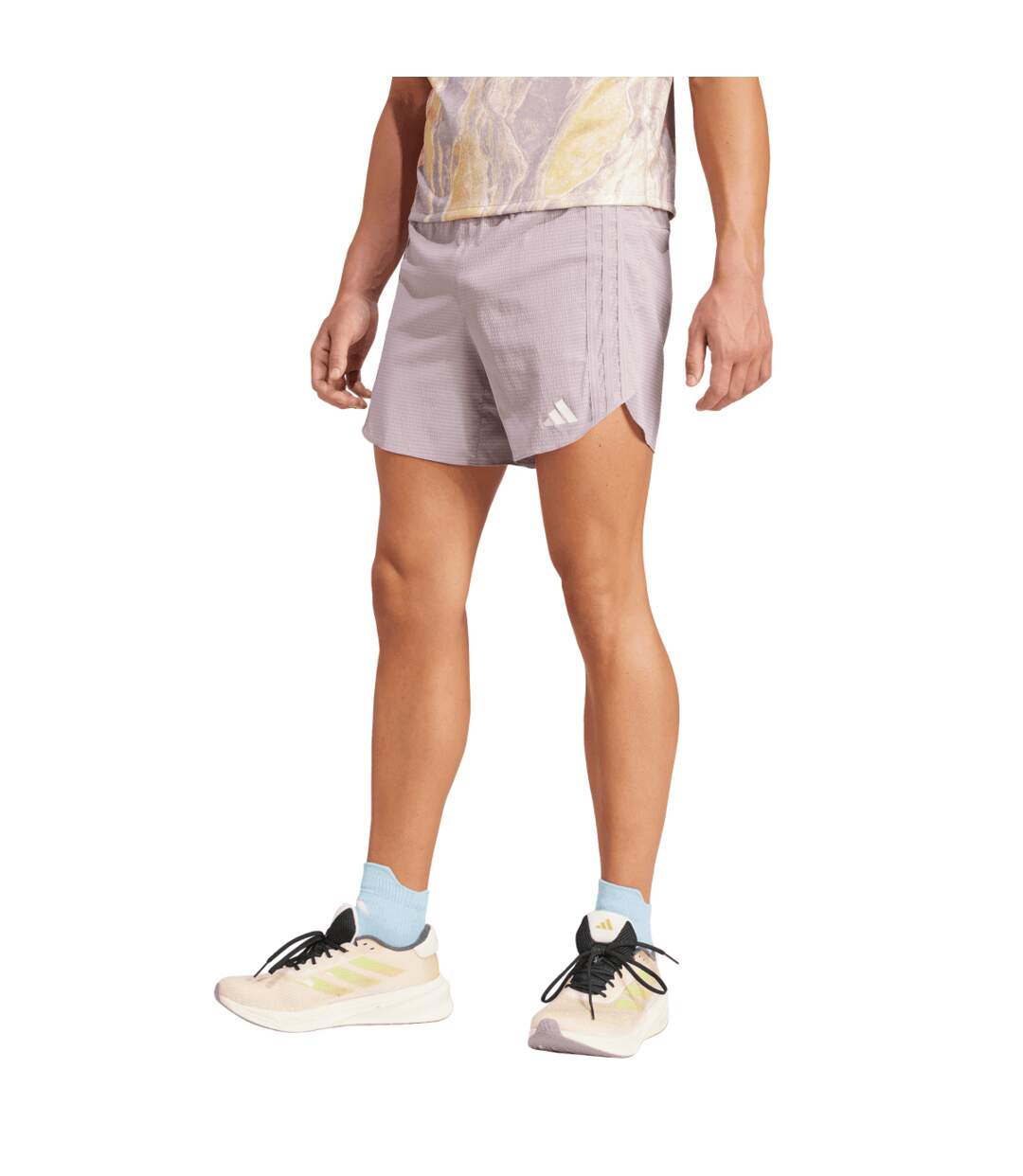 Mens Move For The Planet Sweat Shorts Purple Adidas-3