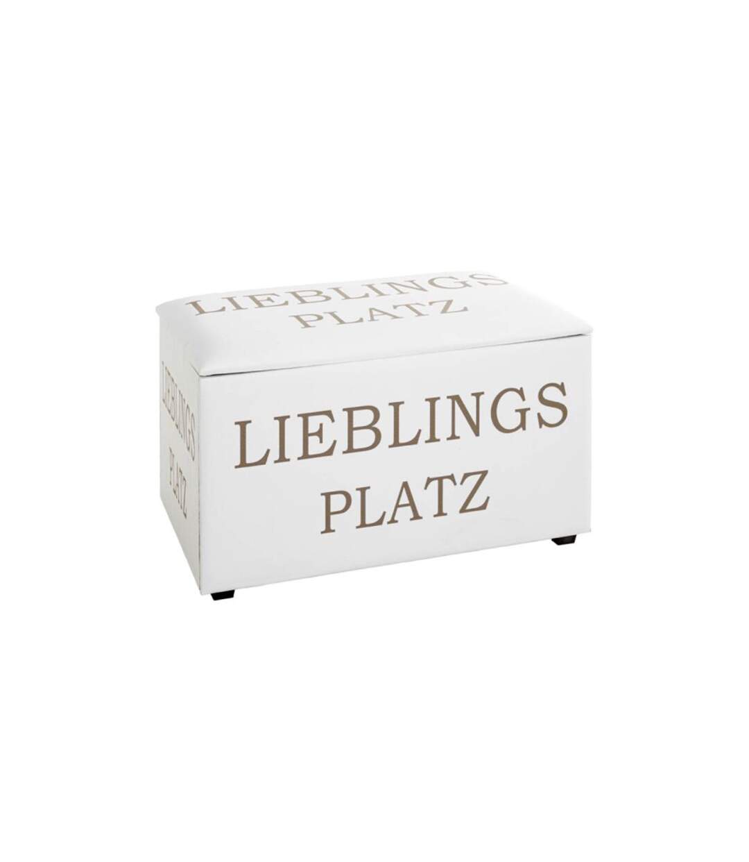 Coffre de Rangement Lieblings Platz 65cm Blanc-1