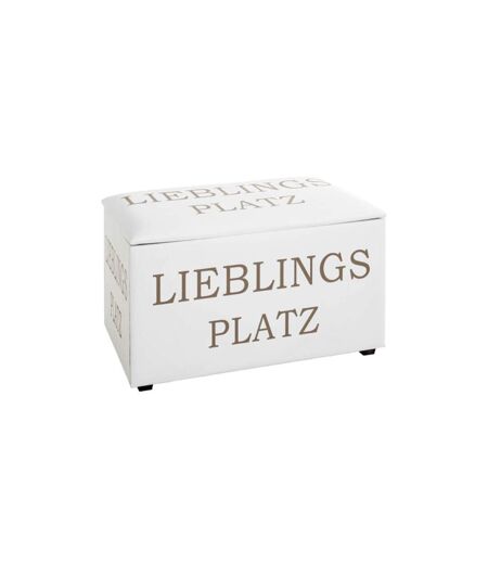 Coffre de Rangement Lieblings Platz 65cm Blanc