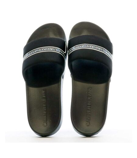 Claquettes Noir Homme Calvin Klein Jeans Slide Neoprene Snap - 40