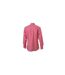 chemise manches longues carreaux vichy HOMME JN617 - rouge