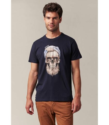 tshirt col rond avec tête de mort sur le devant GARLAND