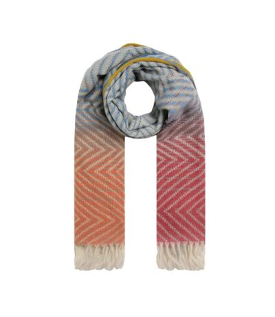 Jadida zig zag brushed scarf one size pale denim Weird Fish