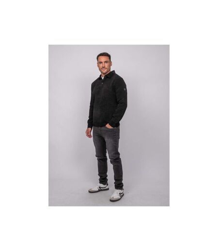 Pull polo chenille col boutonné LOCTOBIR
