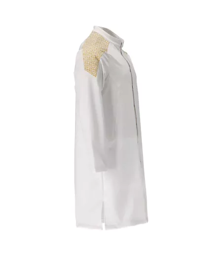 L Blanc Marron Jaune Or Mascot