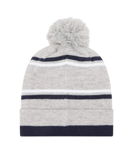 Childrens/kids Pom Pom Beanie Grey 4F