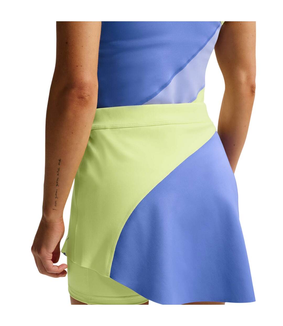 Jupe Tennis Motif/style Blocs De Couleurs Femme Jaune Pâle Nike-4