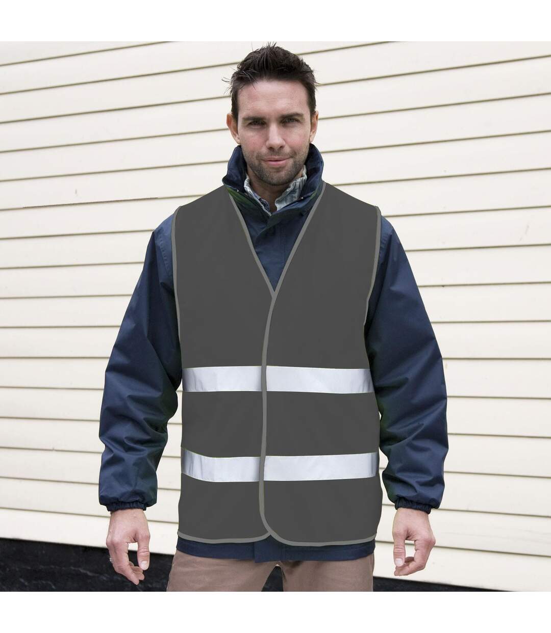 Gilet haute visibilité enhance adulte noir SAFE-GUARD by Result-2
