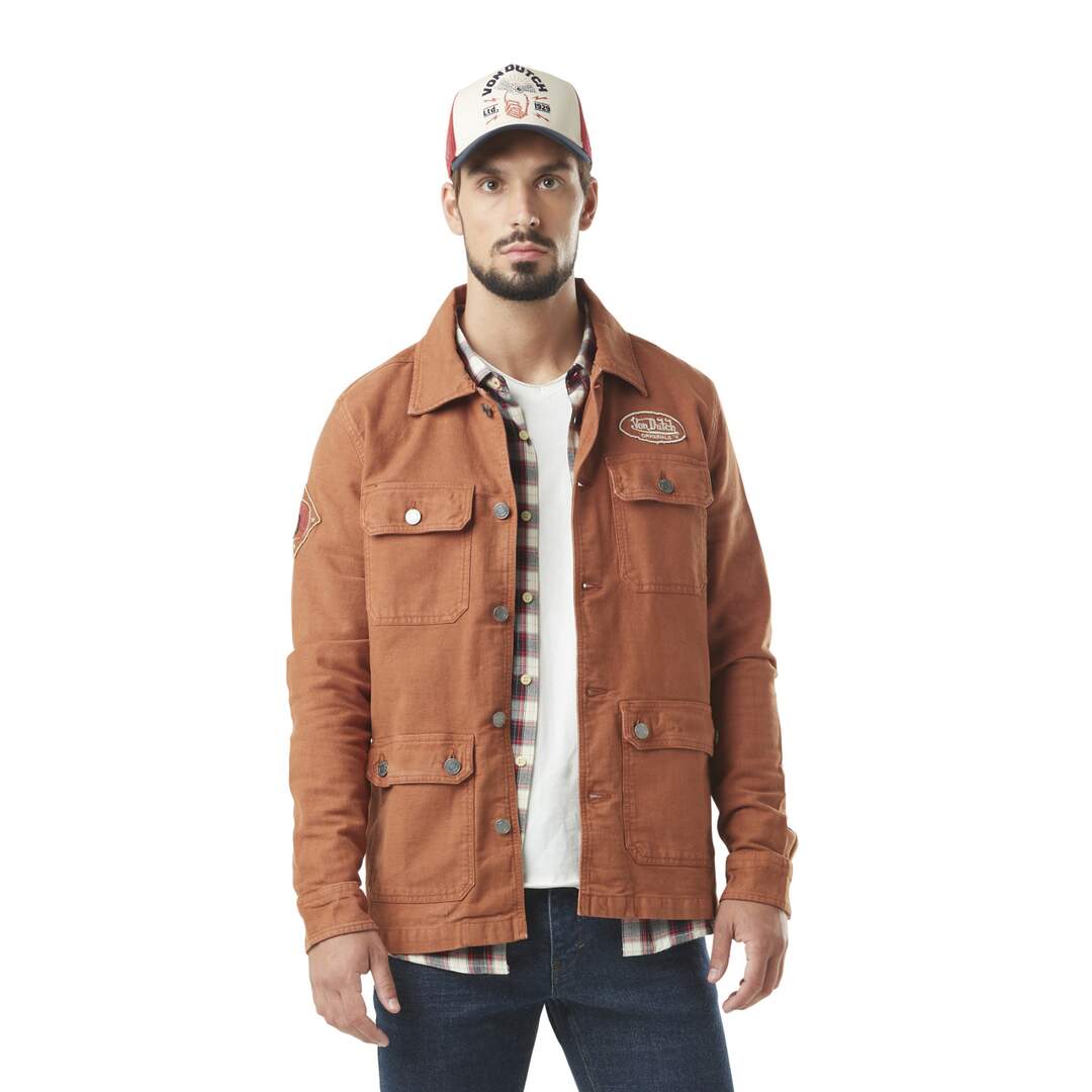 Veste homme avec broderie en coton Santi Vondutch-1