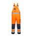Portwest Mens Dijon Contrast High-Vis Safety Bib And Brace Trouser (Orange/Navy) - UTPW1137