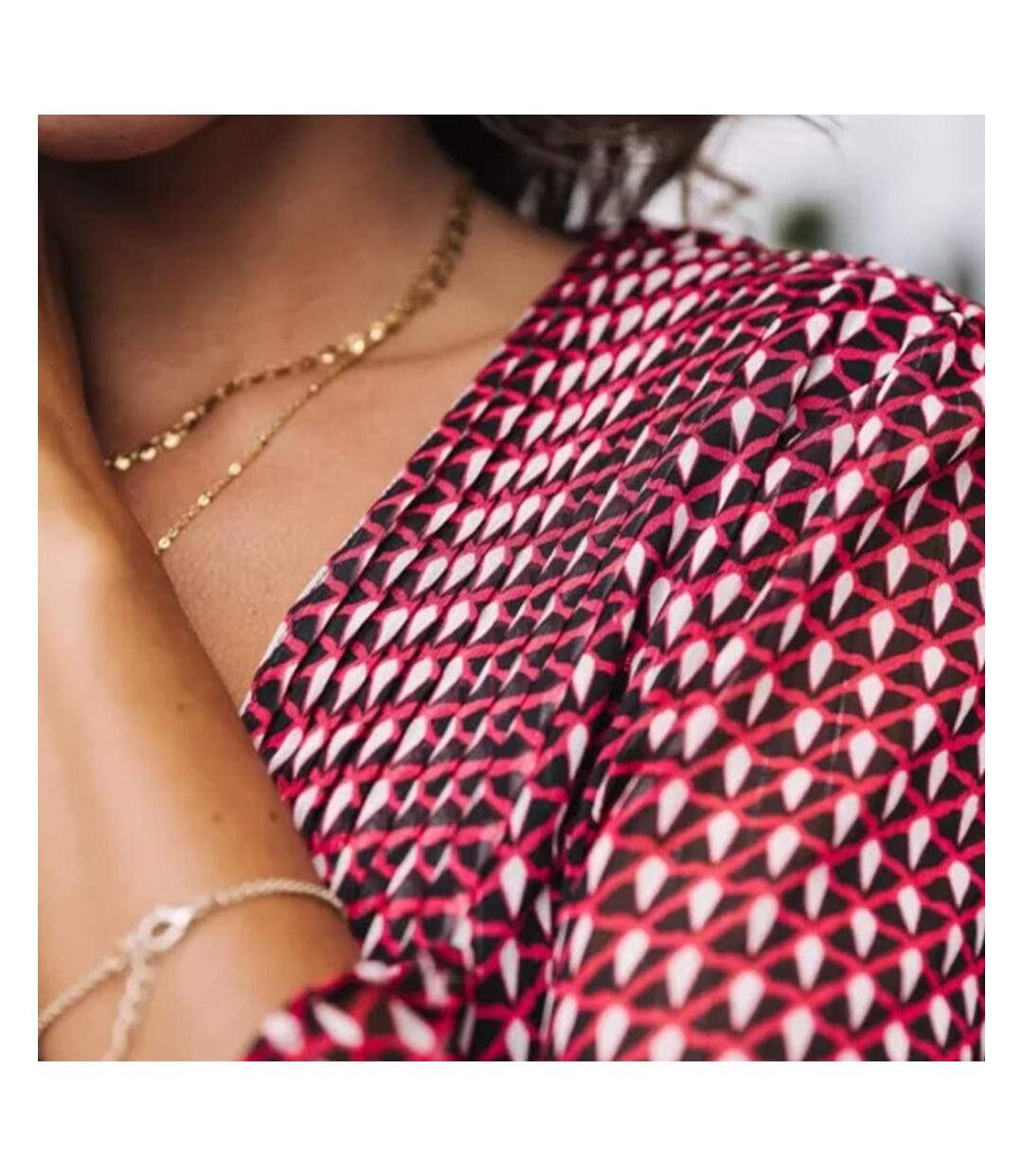 Robe rouge/noire à motifs femme freeman porter juna-2