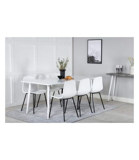 Table de repas en MDF Polar 180 x 90 cm Blanc