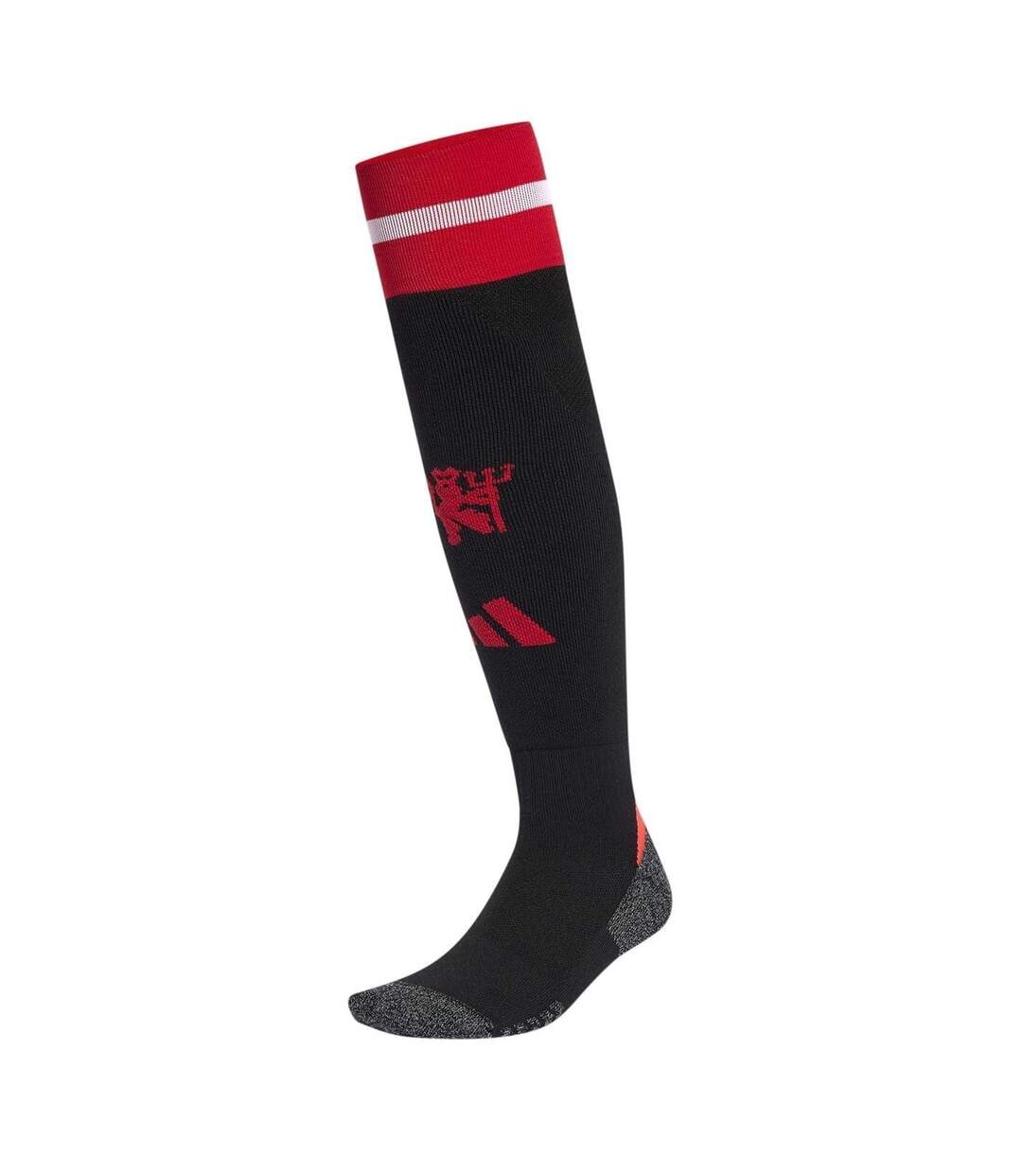 Womens/ladies 2024/2025 Manchester United Fc Football Socks Black Adidas-1