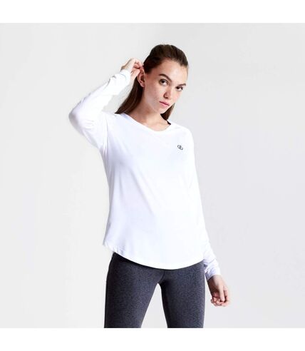 Dare 2B Womens/Ladies Discern Long Sleeve T-Shirt (White) - UTRG5037