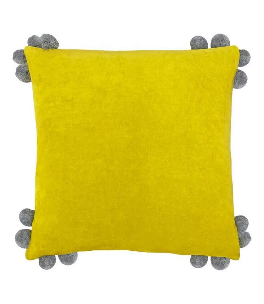 Hoola pom pom cushion cover one size yellow/grey Furn-1