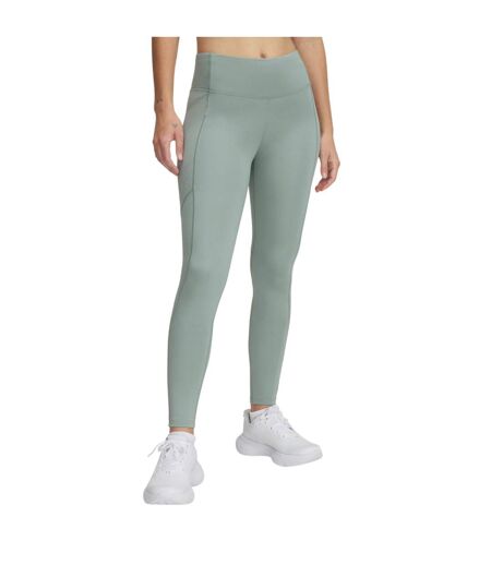 Womens/ladies Fly Fast 3.0 Side Pocket Tight Leggings Green Red Under Armour