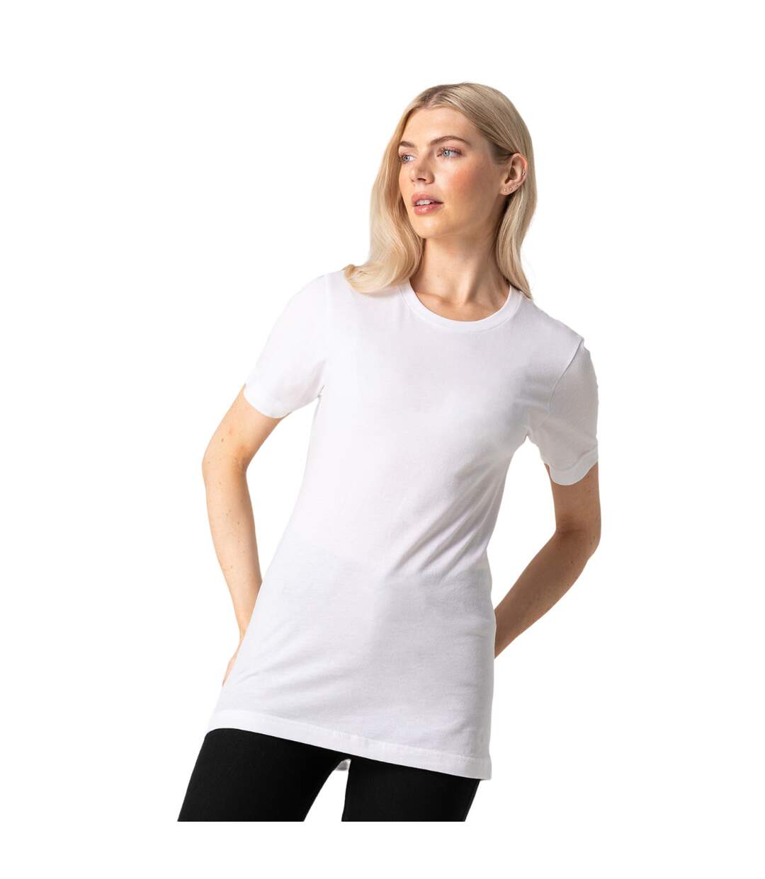 T-shirt adulte blanc Skinni Fit-3