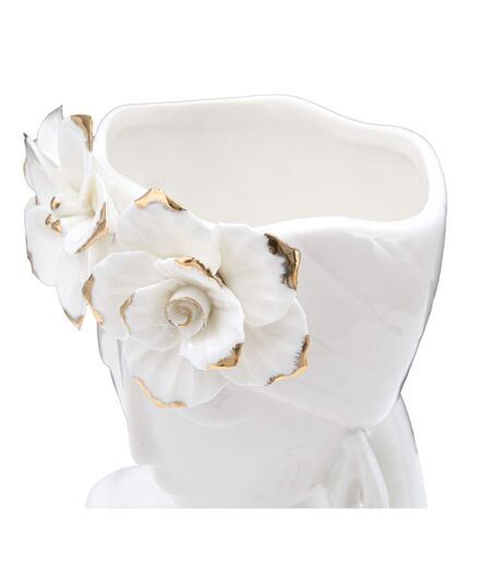 Vase Déco en Porcelaine Woman Young 21cm Blanc