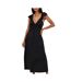 Womens/ladies Regular Maxi Dress Black Brave Soul-2