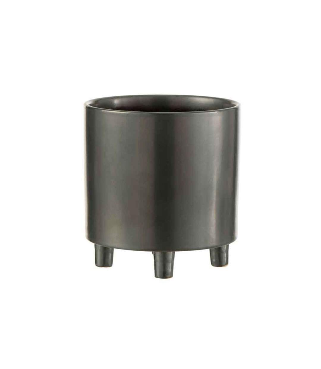 Cache-Pot en Céramique Smoke 21cm Gris & Noir-1
