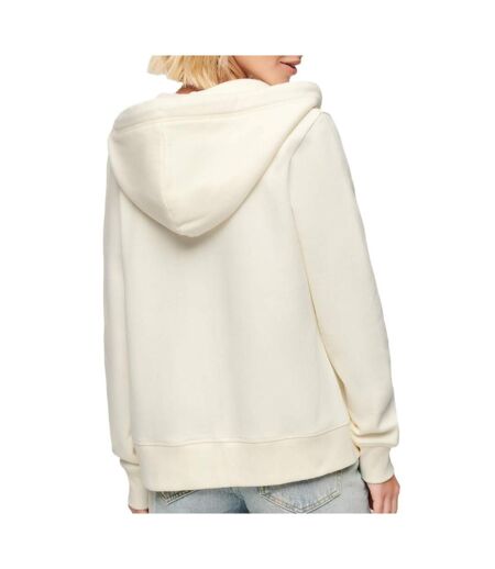 Sweat zippé beige femme superdry essential w2012124a