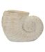 Vase Design Effet Sable Shell 33cm Beige-1