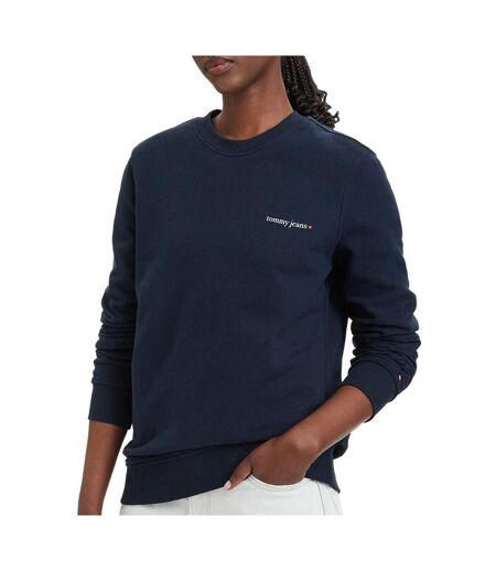 Sweat marine femme tommy hilfiger dw0dw22829