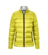 James and Nicholson Womens/Ladies Quilted Down Jacket (Yellow/Silver)